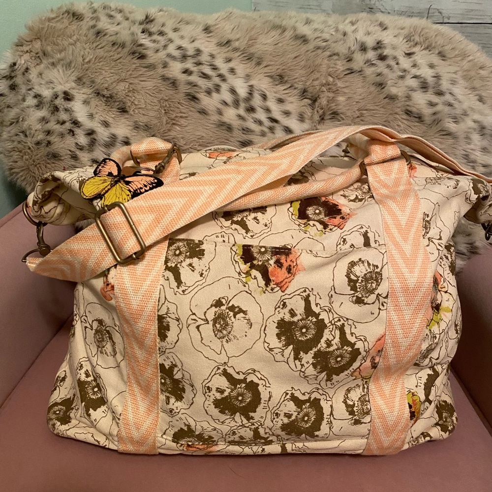 Super Cute Floral Overnight/Tote Bag